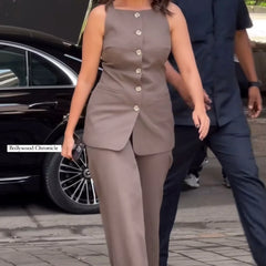 Mrunal Thakur Muse Front Waistcoat & Trousers