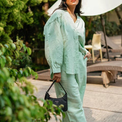 Priyanka Chopra Styled Pista Green Coord Set