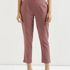 Rose Taupe Cotton Pant