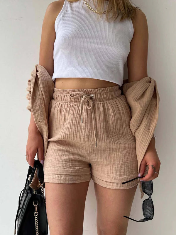 Beige Ease – Cotton Co-ord Set for Women