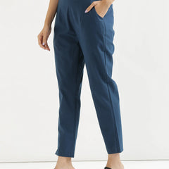 Peacock Blue Cotton Pant