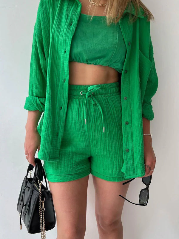 Emerald Muse – Soft Cotton Twin Set