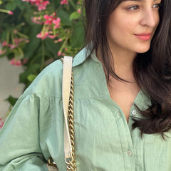 Priyanka Chopra Styled Pista Green Coord Set