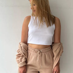 Beige Ease – Cotton Co-ord Set for Women