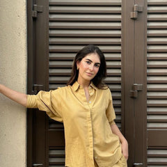 Jahnvi Kapoor Muse Caramel Coord Set