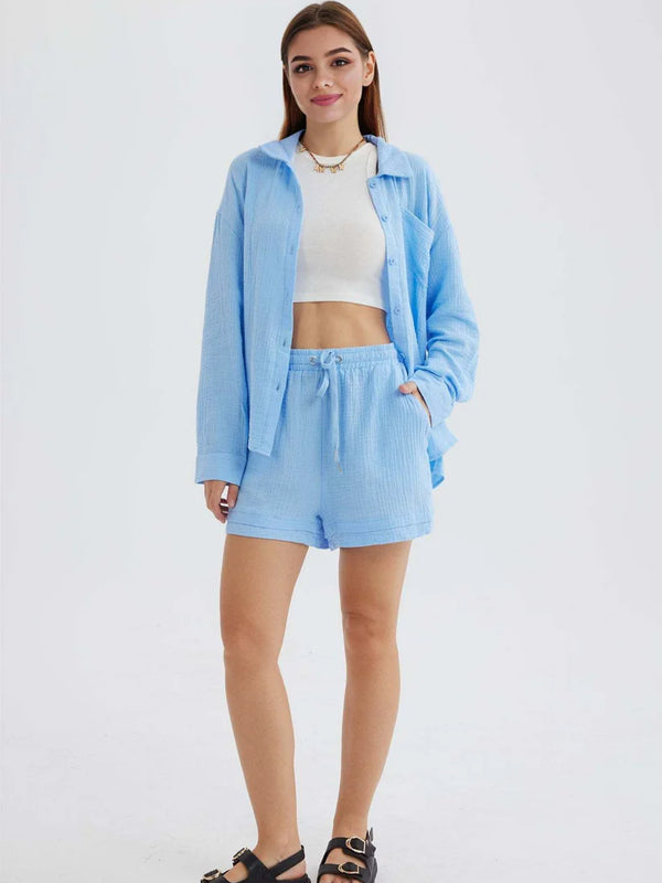 Ocean Haze – Handcrafted Cotton Set