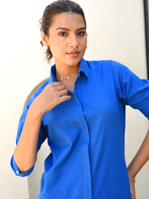 Blueberry Linen Coord Set