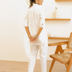 Ananya Pandey Muse Vanilla Linen Coord Set