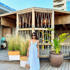 Nushrat Bharucha Muse Spaghetti Strap Flare Maxi Dress