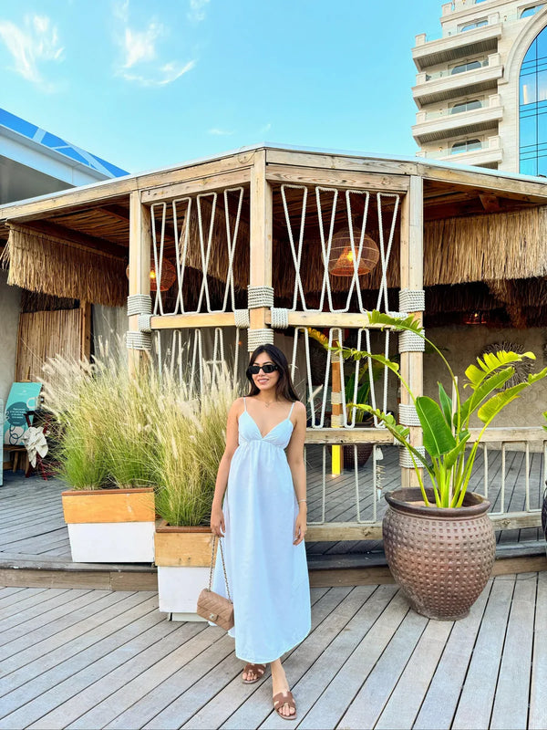 Nushrat Bharucha Muse Spaghetti Strap Flare Maxi Dress