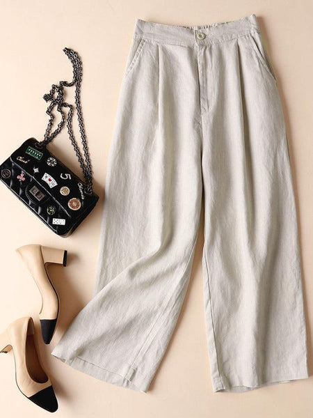 100% Cotton Linen Pants