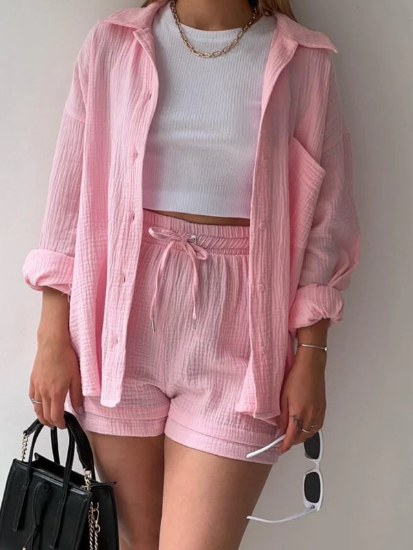 Muted Blush – Relaxed Cotton Twin Set