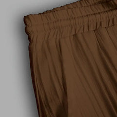 Men’s Chocolate Brown Pleated Co-Ord Set