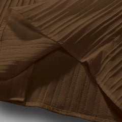 Men’s Chocolate Brown Pleated Co-Ord Set