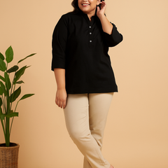 Beige Cotton Pant