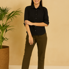 Olive Green Cotton Pant