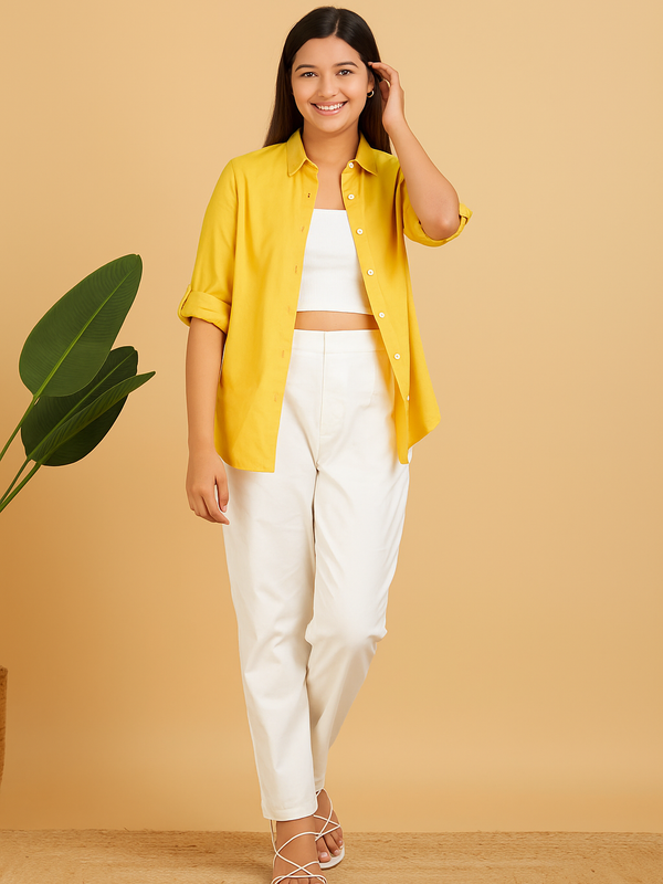 Comfy White Cotton Pants