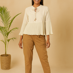 Coffee Brown Cotton Pant