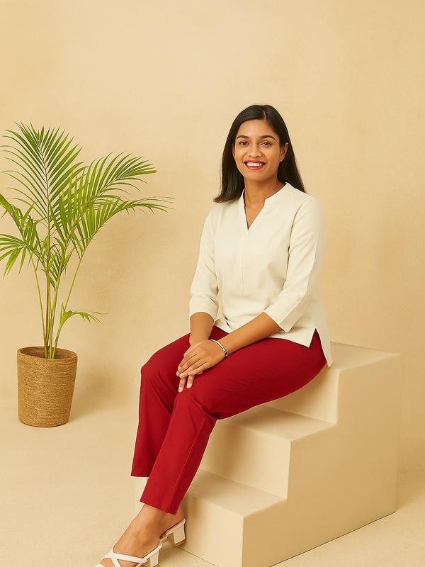 Maroon Cotton Pant