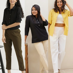 Pack Of 3 Everyday Cotton Pants For Women