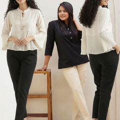 Pack Of 3 Everyday Cotton Pants For Women