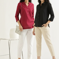 Pack Of 2 Everyday Cotton Pants For Women
