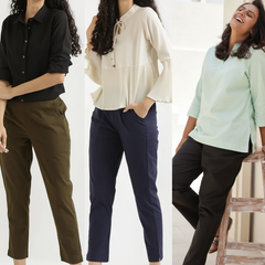 Pack Of 3 Everyday Cotton Pants For Women
