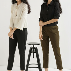 Pack Of 2 Everyday Cotton Pants For Women