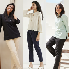 Pack Of 3 Everyday Cotton Pants For Women