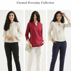 Pack Of 3 Everyday Cotton Pants For Women