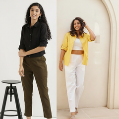 Pack Of 2 Everyday Cotton Pants For Women