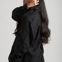 Neha Dhupia Muse Black Linen Coord Set  25