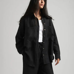 Neha Dhupia Muse Black Linen Coord Set  25