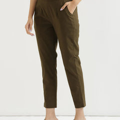 Olive Green Cotton Pant