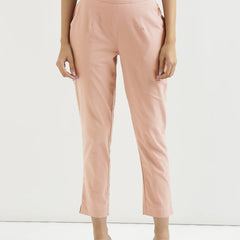 Salmon Pink Cotton Pant
