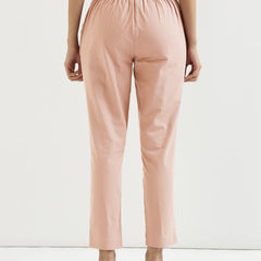 Salmon Pink Cotton Pant