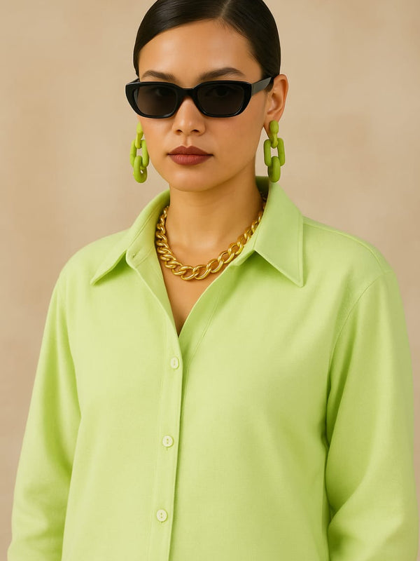 Priyanka Chopra Muse Pastel Pista Cotton Coord Set