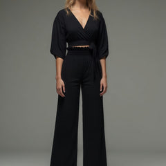 Rashmika Mandana Muse Black Cotton Coord Set