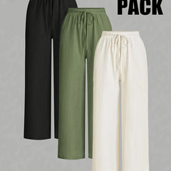 Elegant Women's Wide-Leg Pants Set