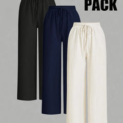 Elegant Women's Wide-Leg Pants Set