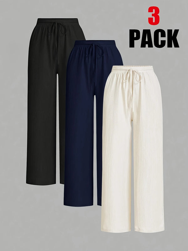 Elegant Women's Wide-Leg Pants Set