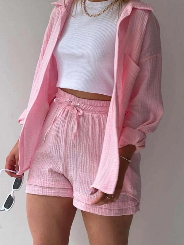 Muted Blush – Relaxed Cotton Twin Set