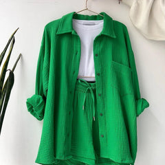 Emerald Muse – Soft Cotton Twin Set