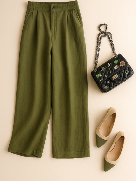 100% Cotton Linen Pants