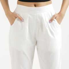 Comfy White Cotton Pants