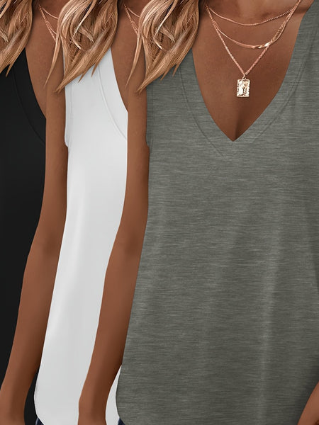 Versatile V-Neck Tank Tops
