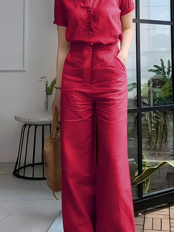 Short Sleeve Top & Pants Set