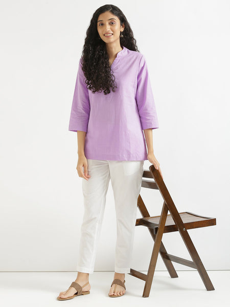 Comfy White Cotton Pants