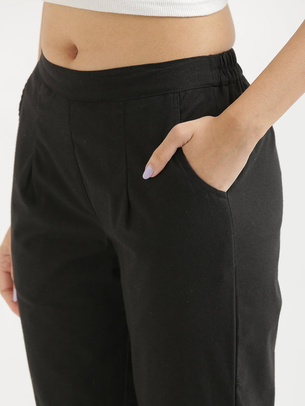 Classic Black Comfort Pants