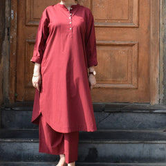 Stylish Maroon Comfort Set